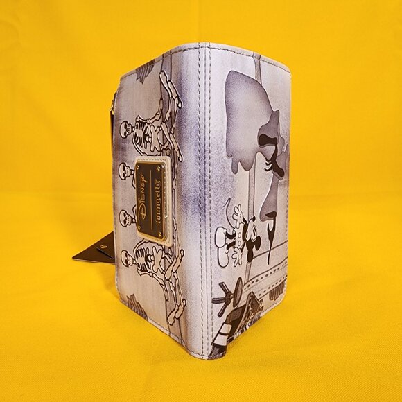 Loungefly Disney Mickey Haunted House Skeleton Dance Halloween Flap Wallet NEW - Picture 13 of 14